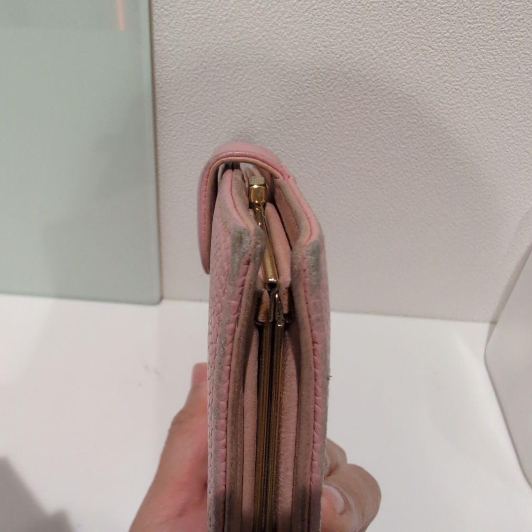 CHANEL 二つ折り財布 ココマーク キャビアスキン ピンク Wホック レザー 中古・古着通販】CHANEL (シャネル) キャビアスキン ココマーク
