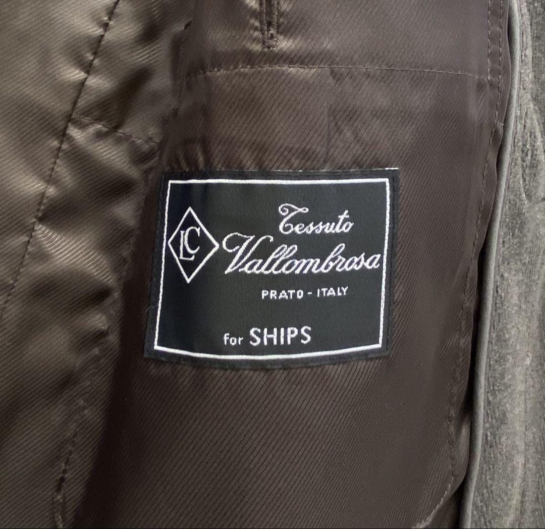 SHIPS シップス Vallombrosa ヘリンボーンダッフルコート L