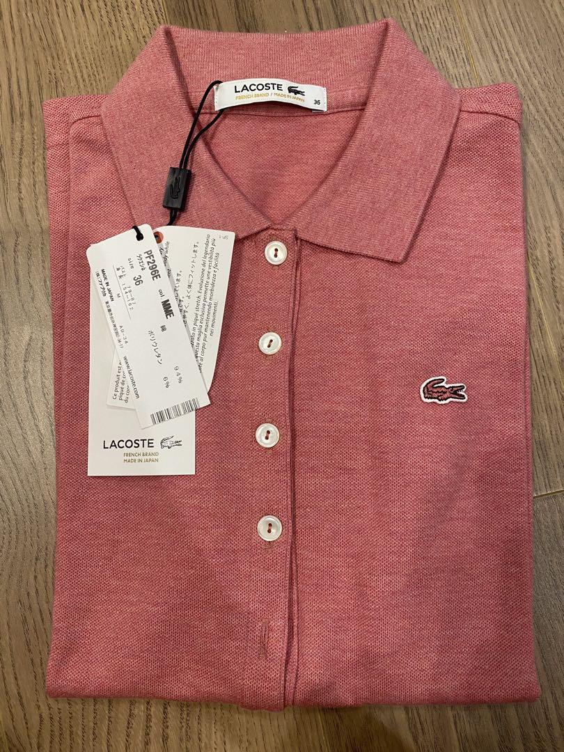 新品未使用タグ付 LACOSTE ポロシャツ ピンク日本製 サイズ4(L) LACOSTE ピンク ポロシャツ サイズ36 - メルカリ