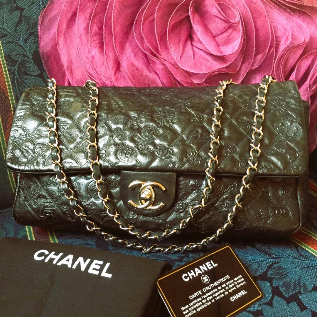 CHANEL アイコン マトラッセ チェーンショルダーバック 斜め掛けOK