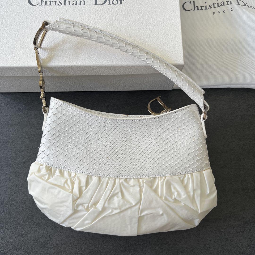 Christian Dior ホワイト バッグ