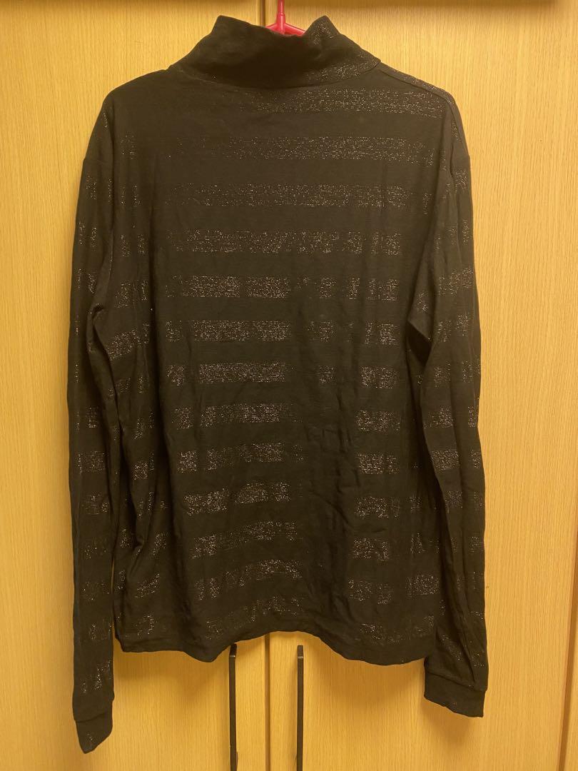 正規 Saint Laurent サンローランパリ ラメ ハイネック ロンT