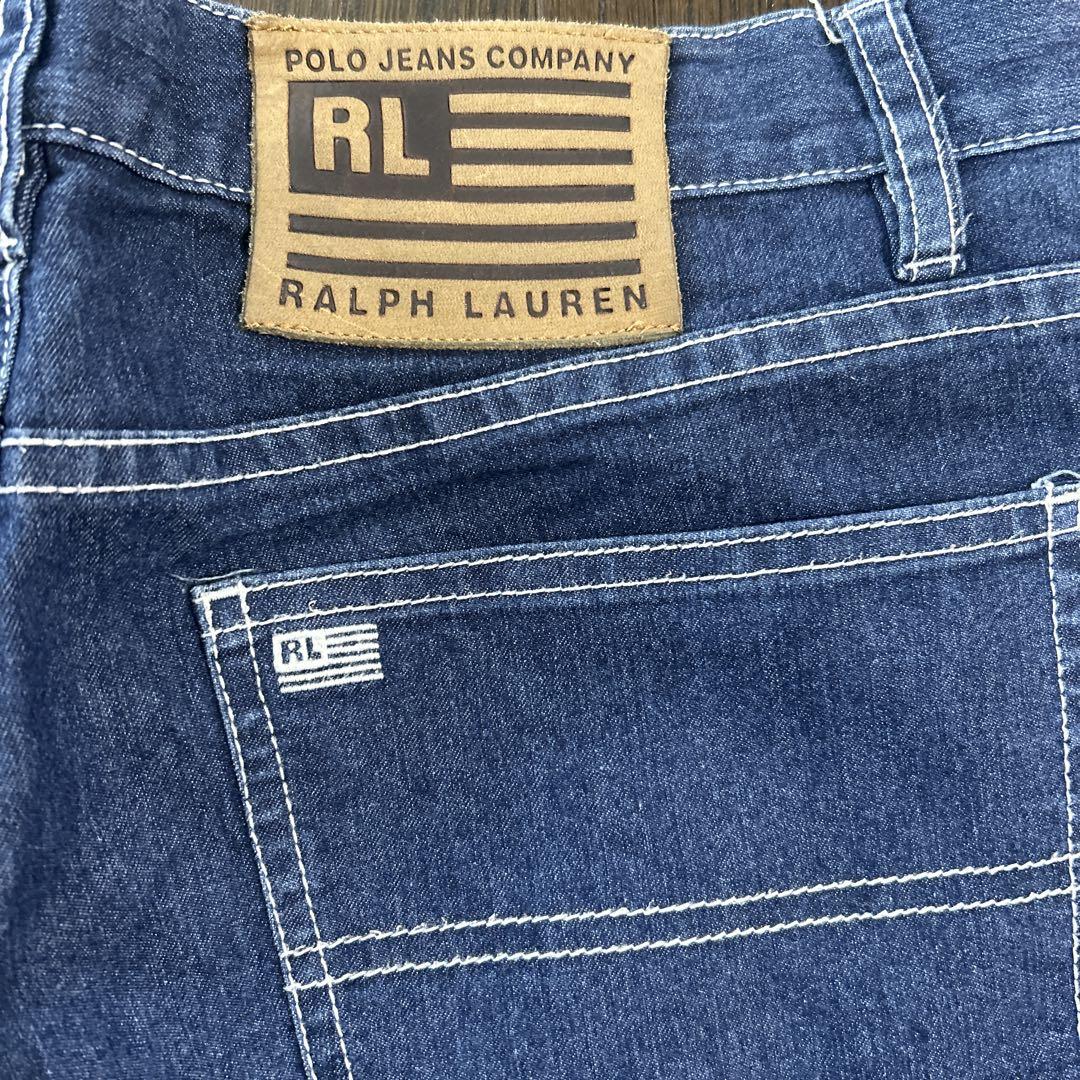 Lauren Jeans Co. Ralph Lauren Womens Straight Leg Denim Blue