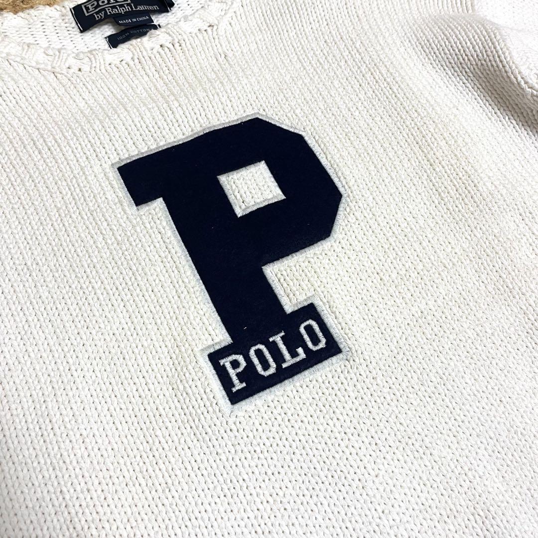 【goodデザイン】 POLO RALPH LAUREN Pロゴ 肉厚ニット8