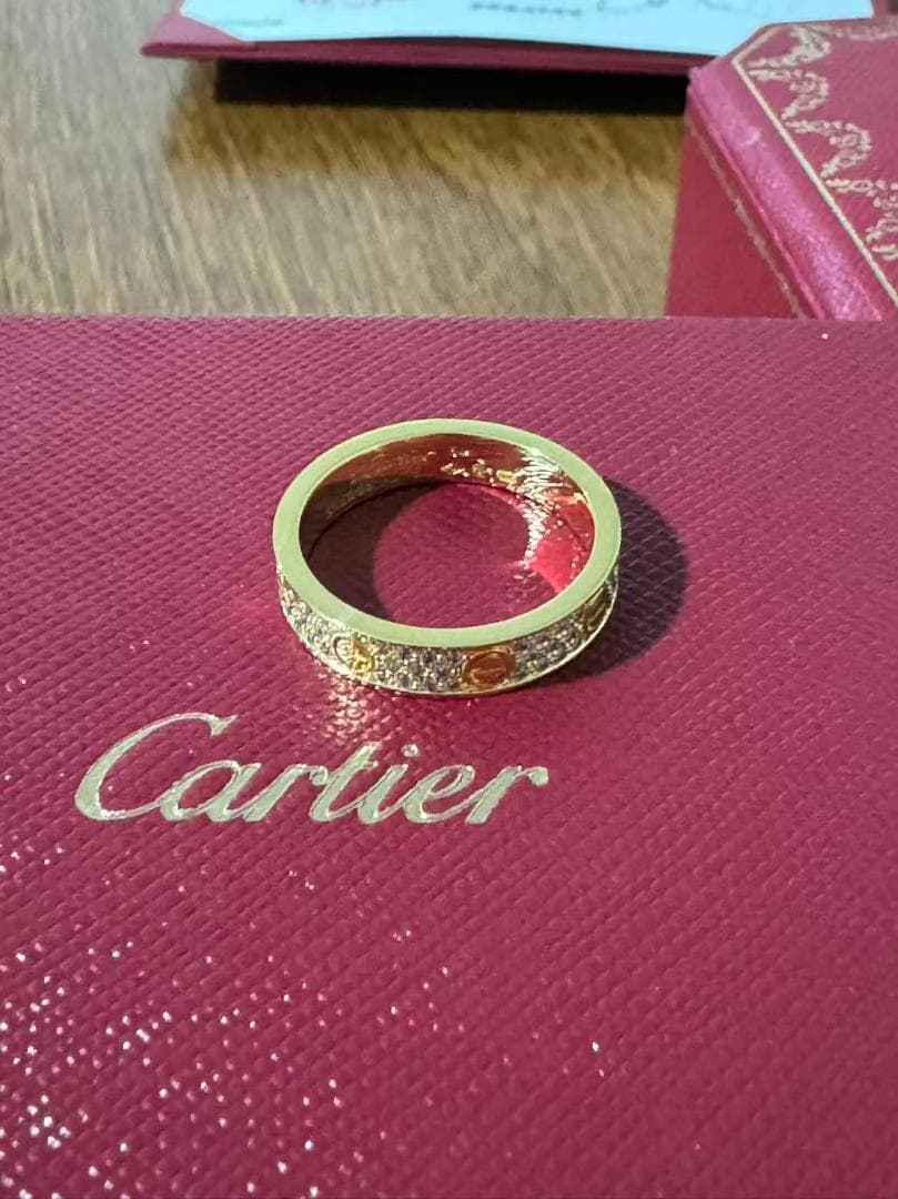 Cartier 18Kゴールド リング 証明書付き 54 Cartier 18Kゴールド リング 証明書付き 54