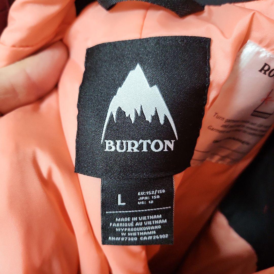 BURTON 赤 サスペンダー付き スノーボードウェア Lサイズ