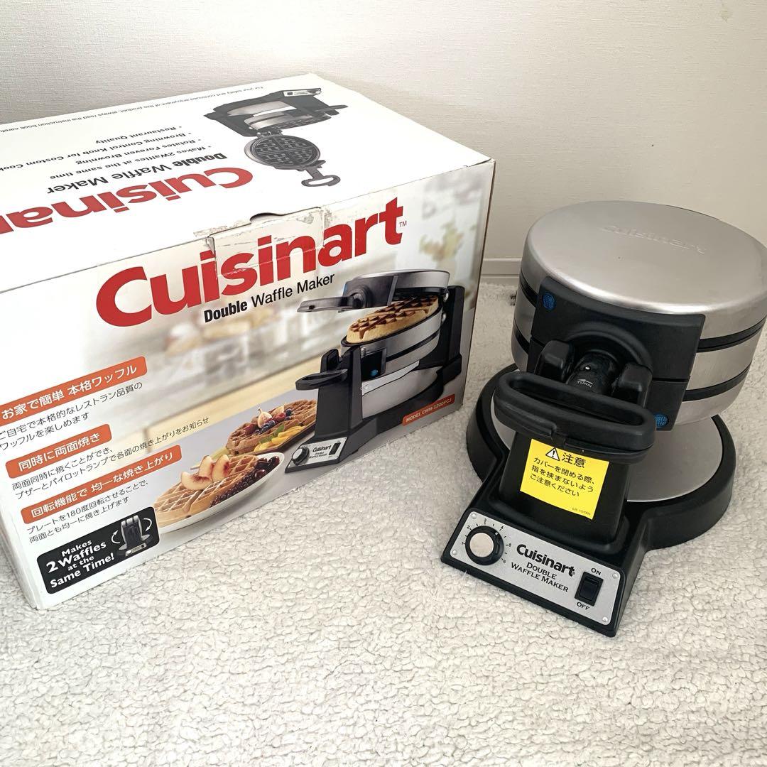 【未開封品】クイジナート　ダブルワッフルメーカー　CWM-1200PCJ クイジナート ダブルワッフルメーカー CWM-1200PCJ - キッチン
