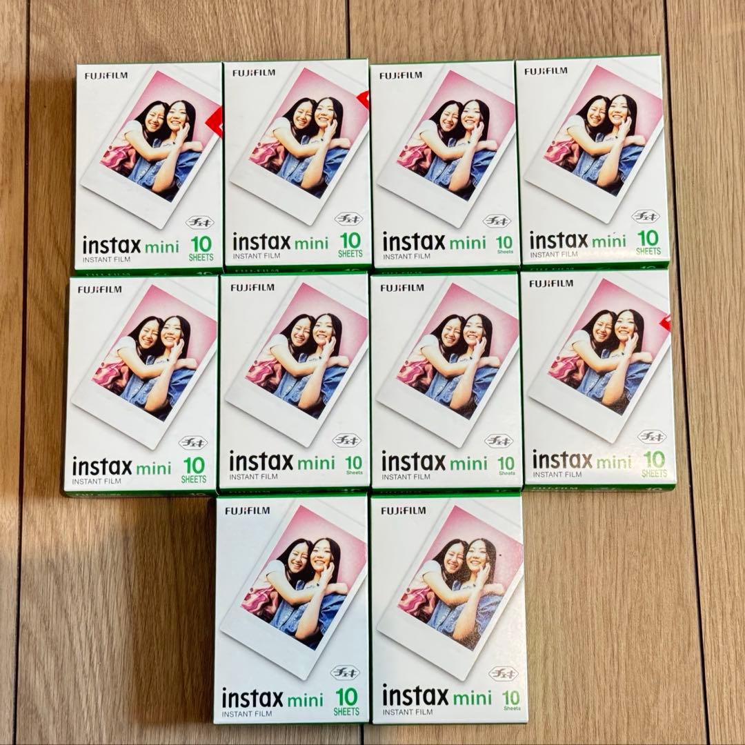 合計100枚 チェキ フィルム instax mini　フジフィルム