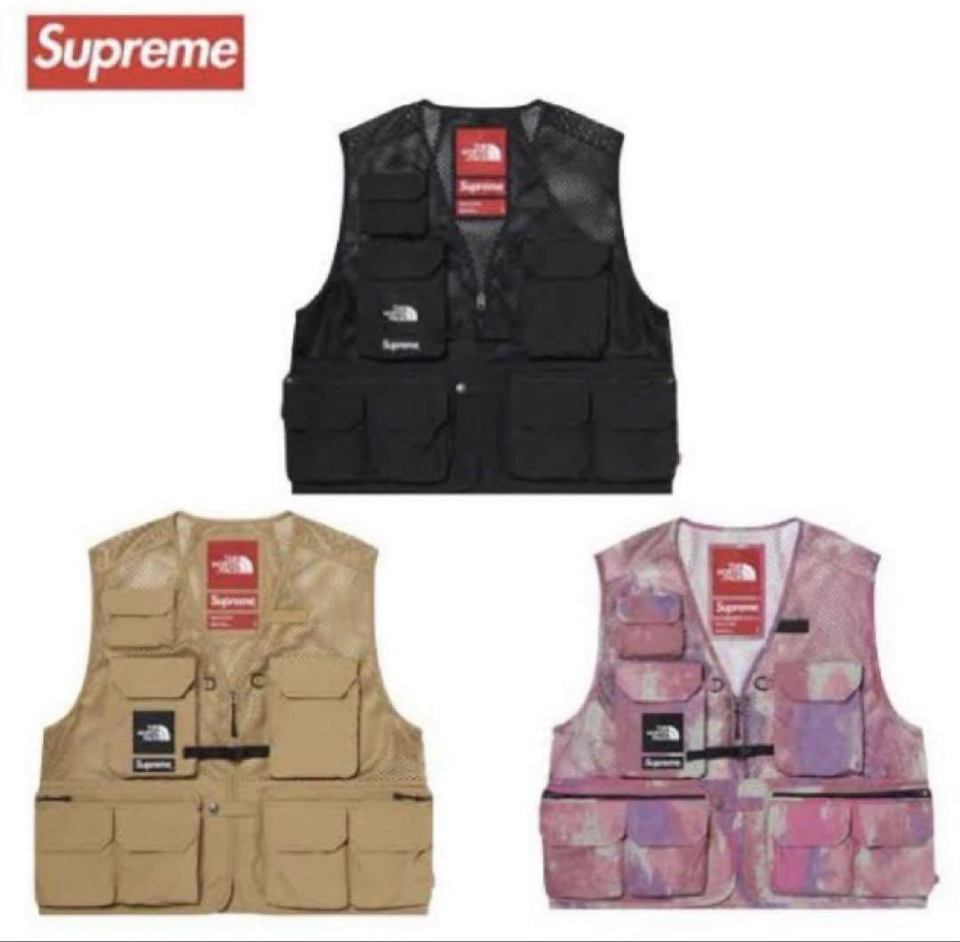 Supreme / The North Face Cargo Vest 黒　Ｍ