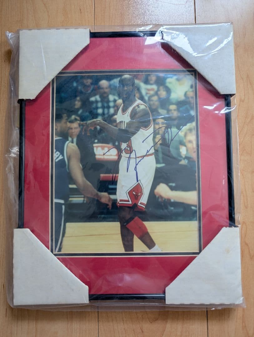 マイケル ジョーダン 直筆サイン入り 写真 額装