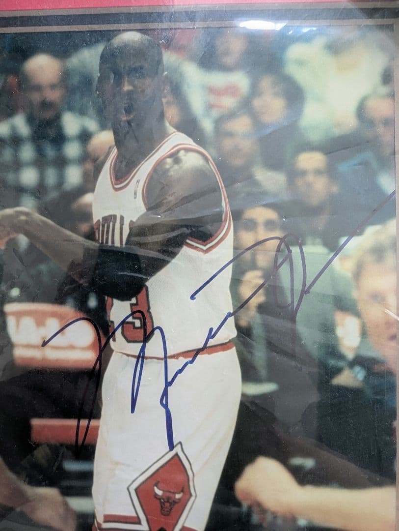 マイケル ジョーダン 直筆サイン入り 写真 額装