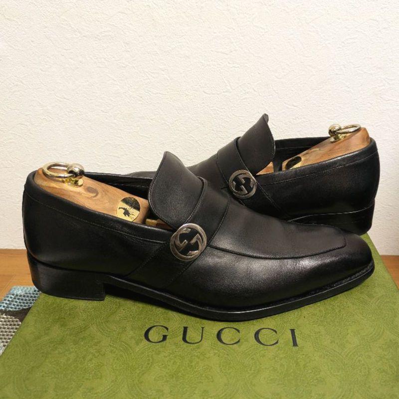 GUCCI インターロッキングG ローファー　25cm 楽天市場】【中古】GUCCI グッチ インターロッキングG