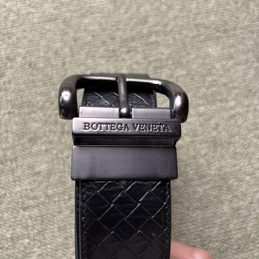 Bottega Veneta 黒 レザー ベルト