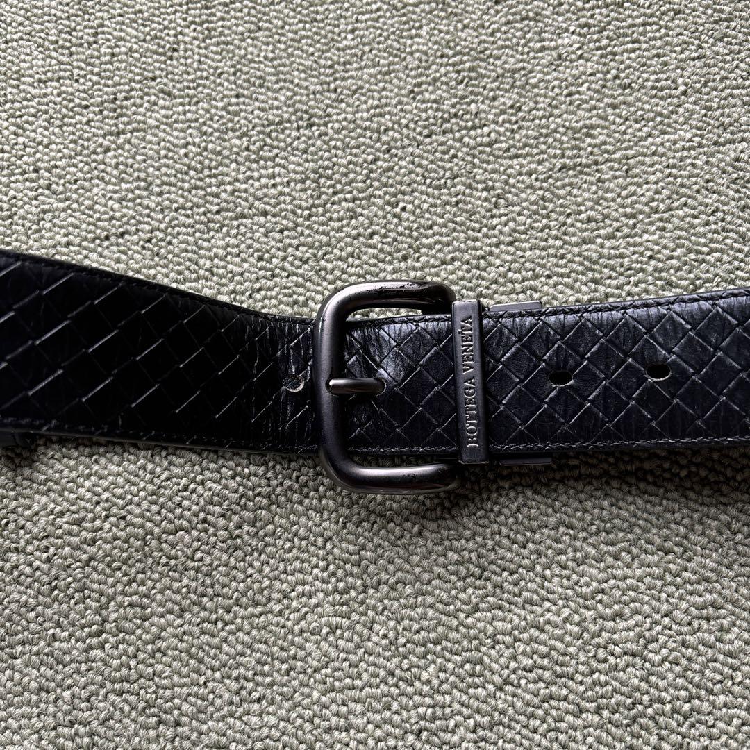 Bottega Veneta 黒 レザー ベルト