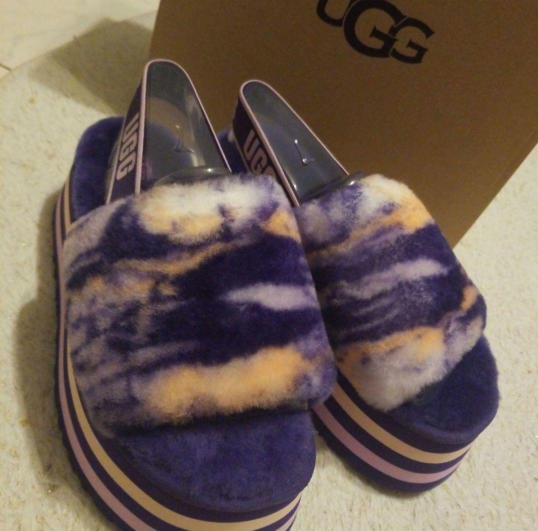 UGG★ディスコ マーブル スライド