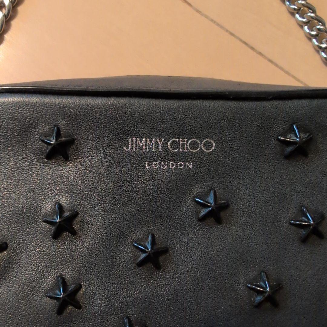 本日限定☆JIMMY CHOO ブラックレザーショルダーバッグ