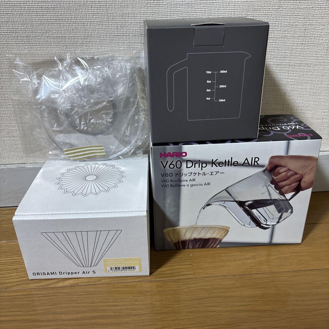 HARIOケトル ORIGAMIドリッパーホルダー付き コーヒージャグ