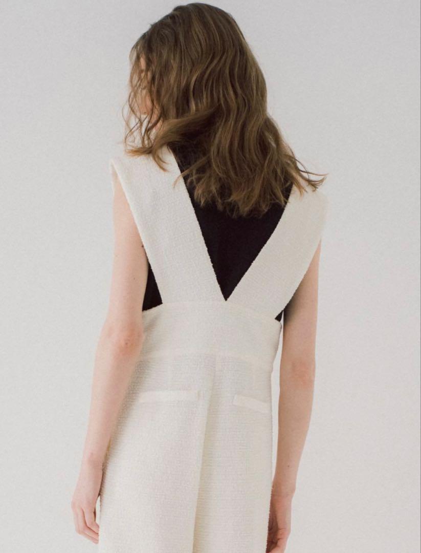 楽天市場】ツイードサロペットパンツ/white : maison de Dolce.