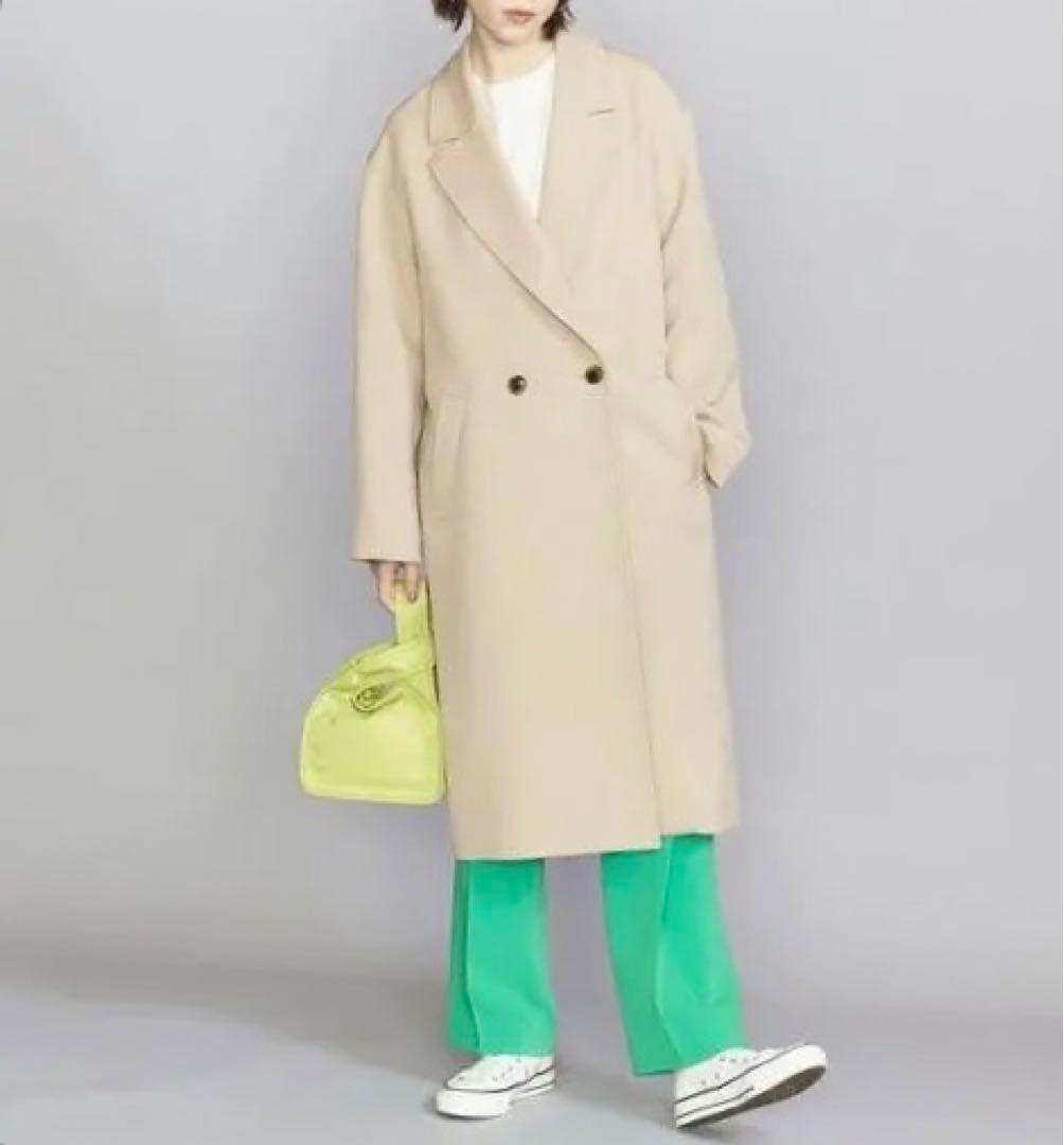 クリーニング済✨ユナイテッドアローズ B&Y オーバーロングコート ベージュ