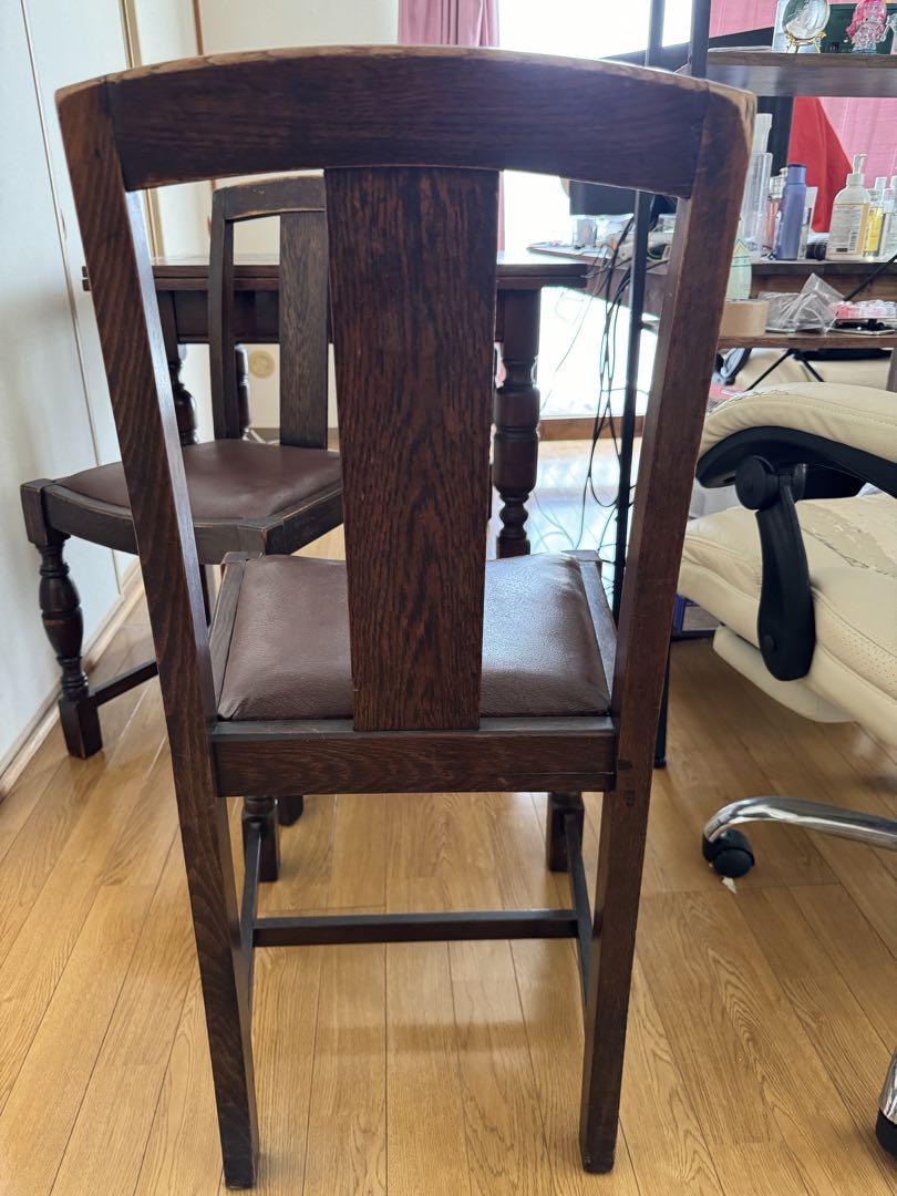 ①1脚/4脚 イギリス アンティーク 家具 ダイニング チェア 椅子