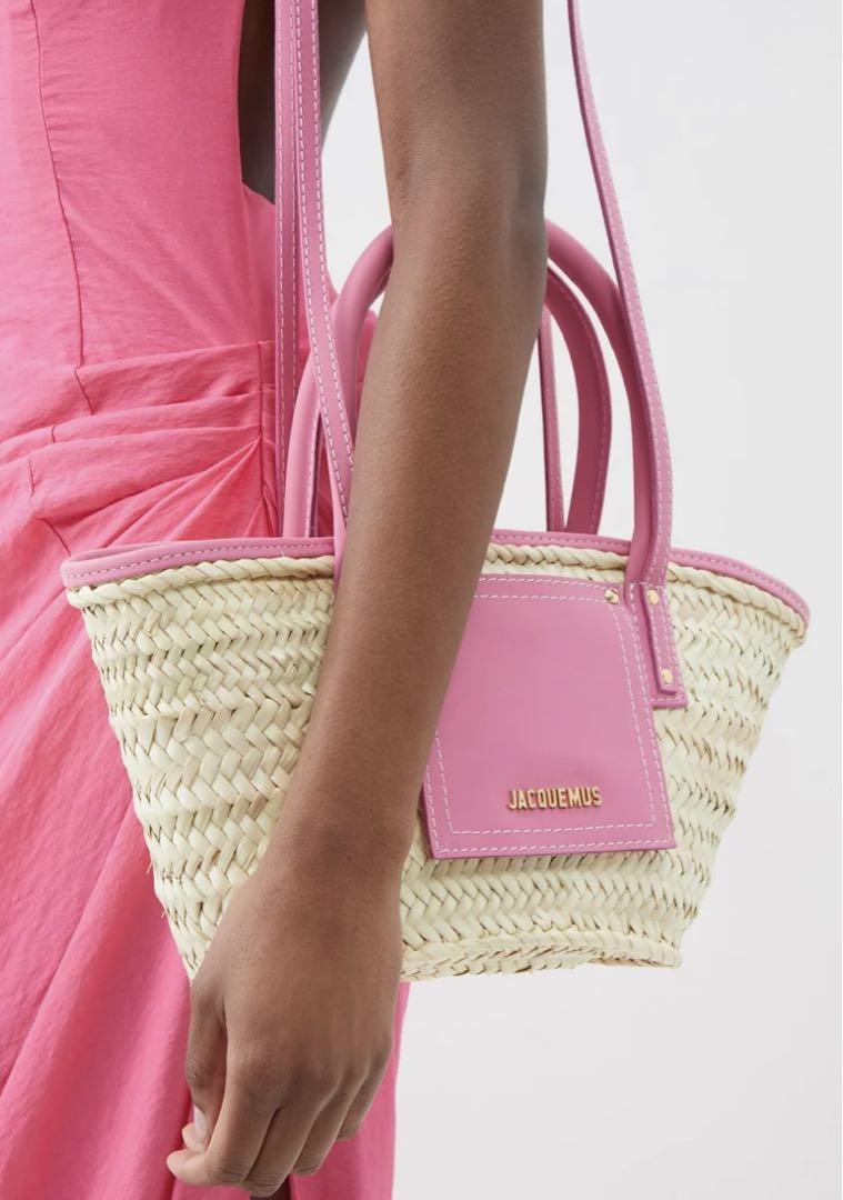 ★関税込★Jacquemus★LE PETIT PANIER SOLI かごバッグ★pink Jacquemus Le Petit Panier Soli Tote Bag | Neutrals | FARFETCH