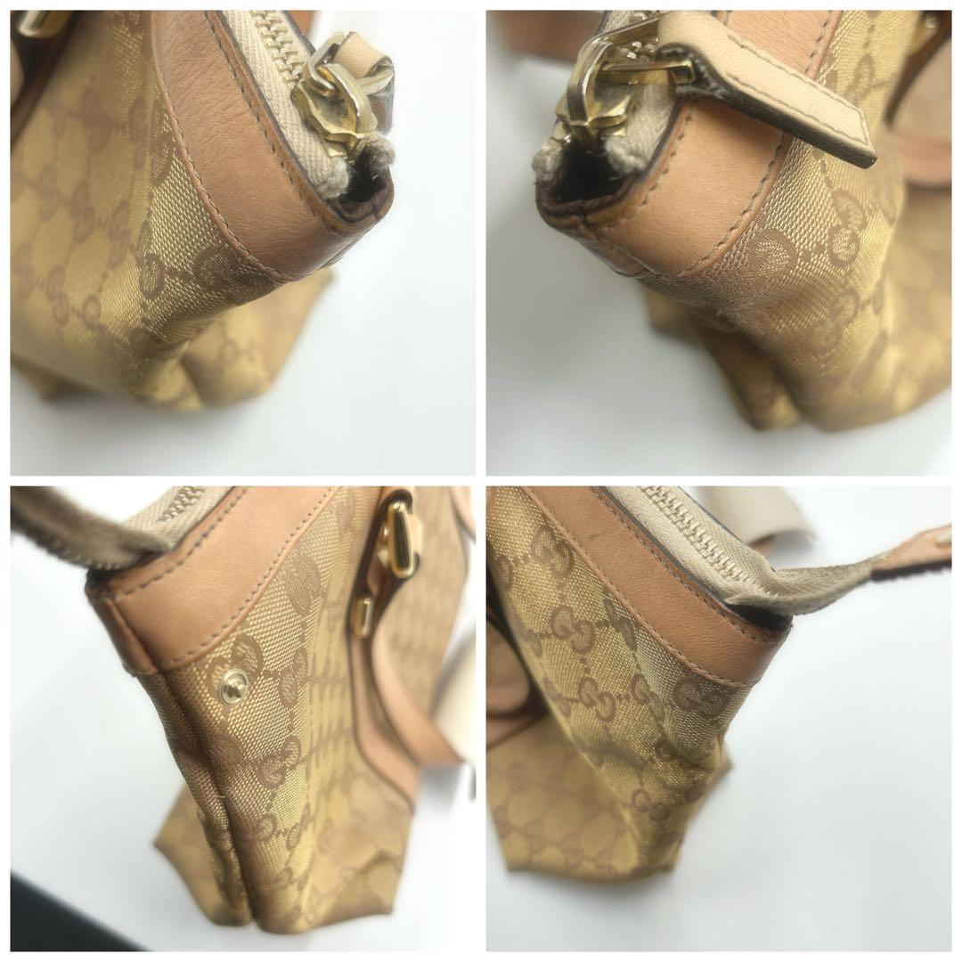 GUCCI GGキャンバス 2way トートバッグ ベージュ