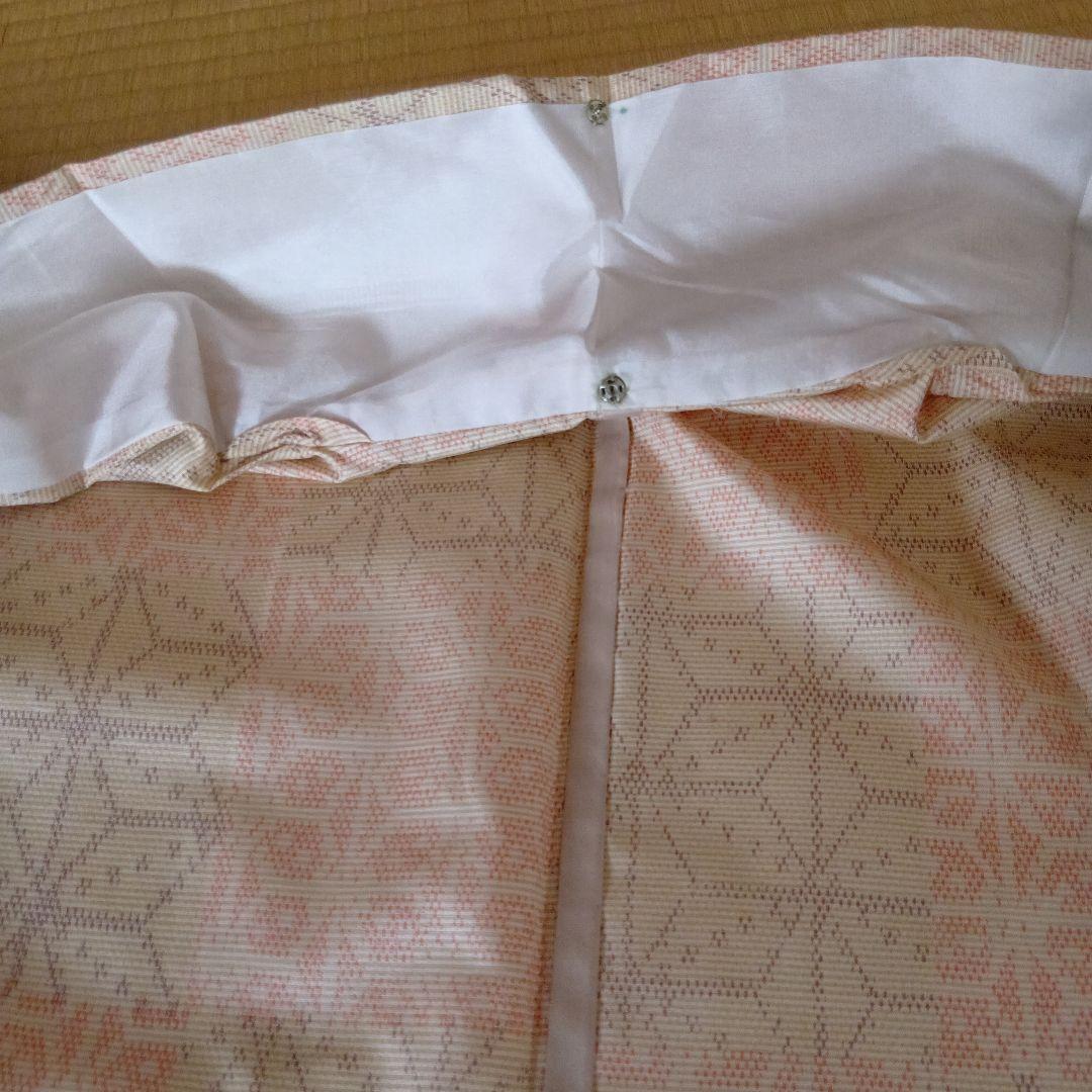 美品　単衣　着物　紬　麻の葉　三越　正絹 美品 単衣 着物 紬 麻の葉 三越 正絹 - メルカリ