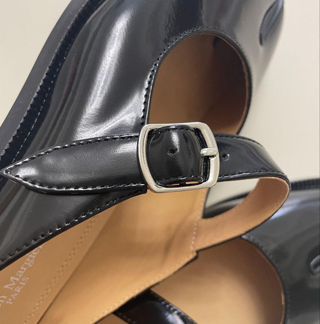 Maison Margiela ブラック フラットシューズ ミュール