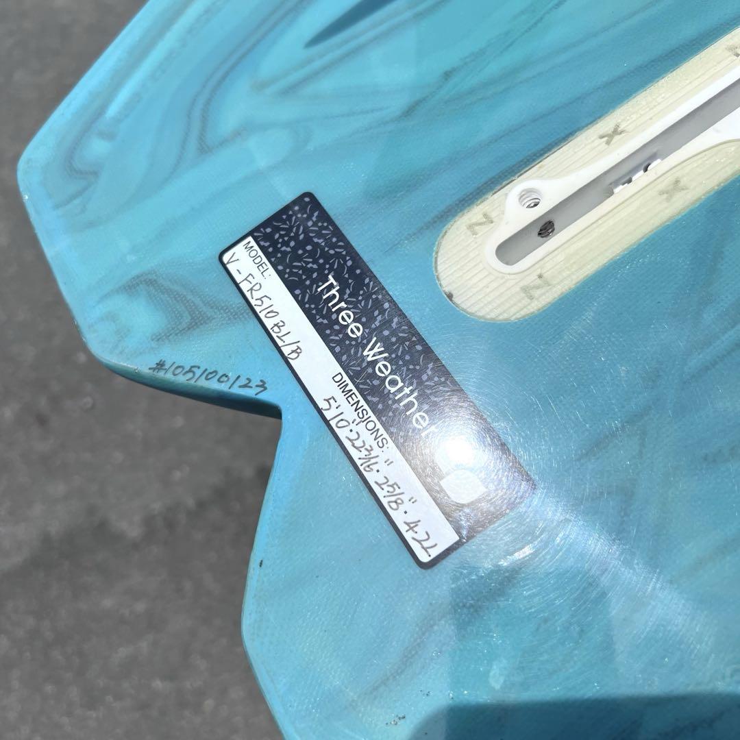 Three Weather FREELY ファンボード 5’10 5フィン 42
