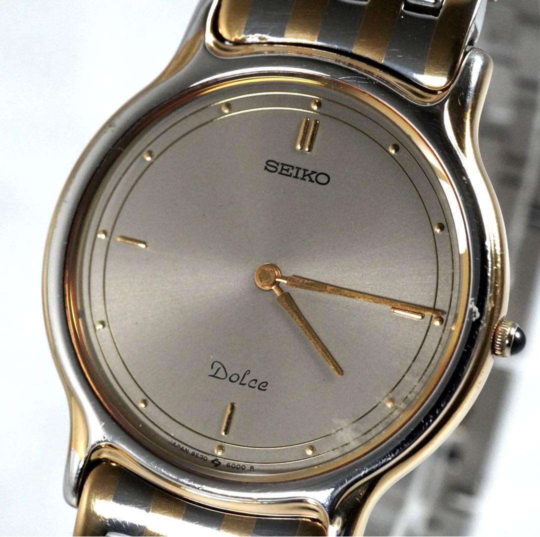 SEIKO セイコー ドルチェ ラウンド ヴィンテージ メンズ 腕時計 クォーツ