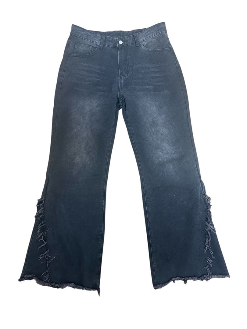 フレアダメージデニム