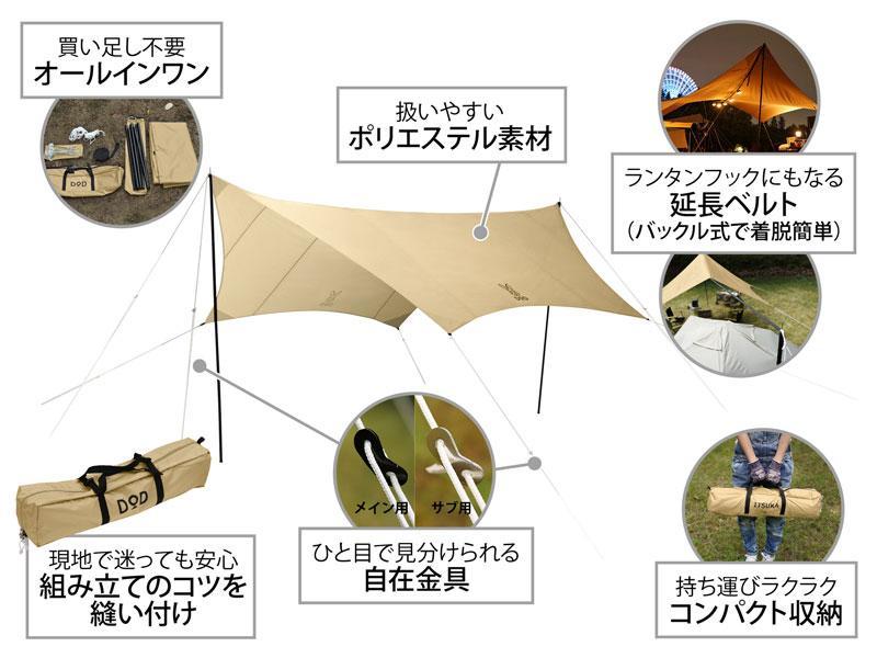 DOD いつかのタープ ITSUKA NO TARP TT5-631-TN