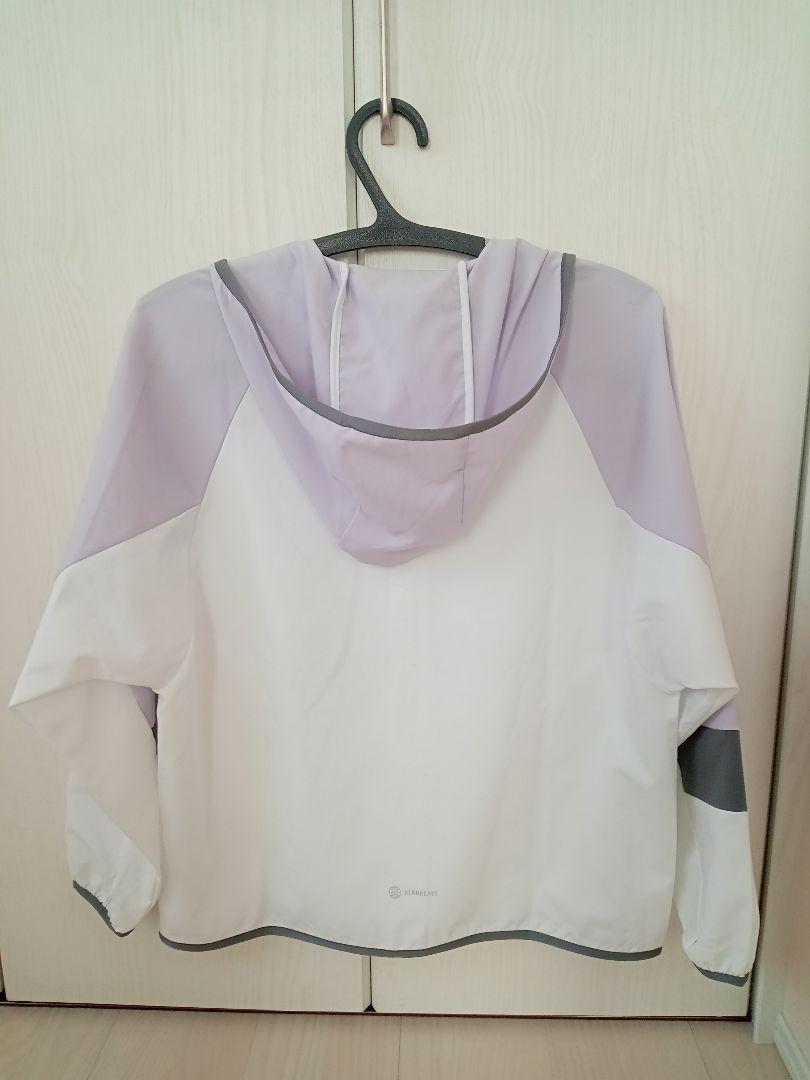 【美品】 adidas ジャージ ホワイト グレー パープル 上下（Ｌ・М）
