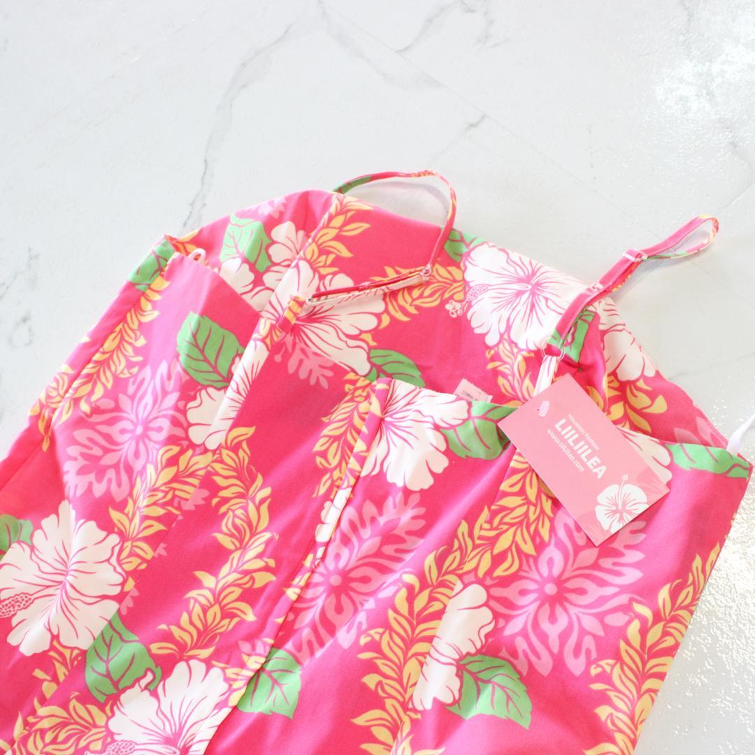 新品 ハワイ製フラダンス衣装】ピンク LIILIILEA ドレス ワンピース