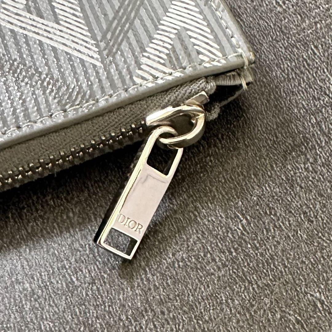 現行モデル✨DIOR　フラグメントケース　CDダイヤモンド　ジップカードホルダー