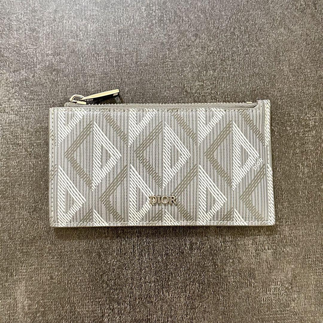 現行モデル✨DIOR　フラグメントケース　CDダイヤモンド　ジップカードホルダー