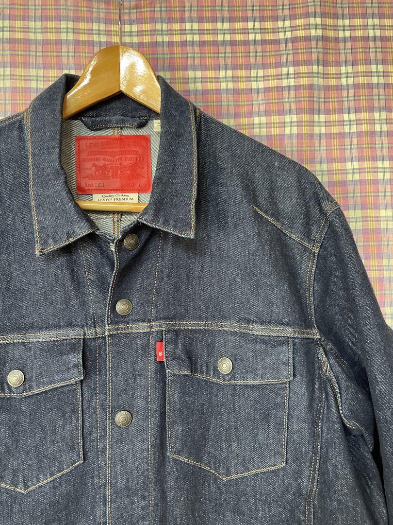 完成品 リーバイス プレミアム・◼️インディゴ濃紺・LEJデニム ジャケット・アウター