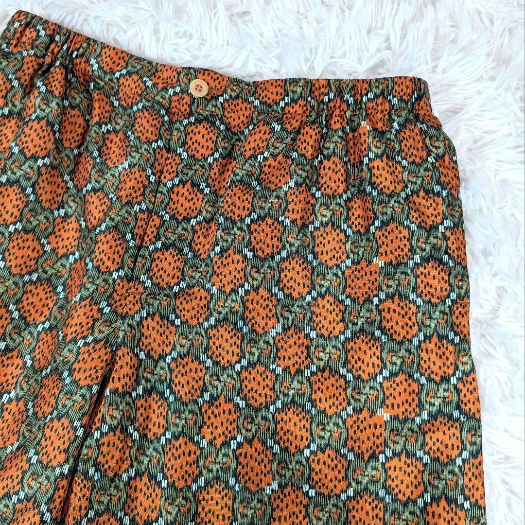 styles✨GUCCI　GG総柄ショートパンツ　オレンジ　48 Lサイズ