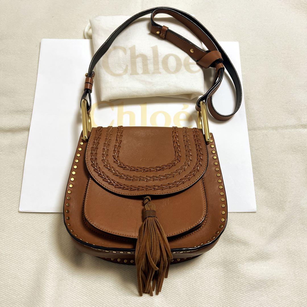 クロエ　Chloe  バッグ　ショルダーバッグ　キャメル⚪︎サイズ