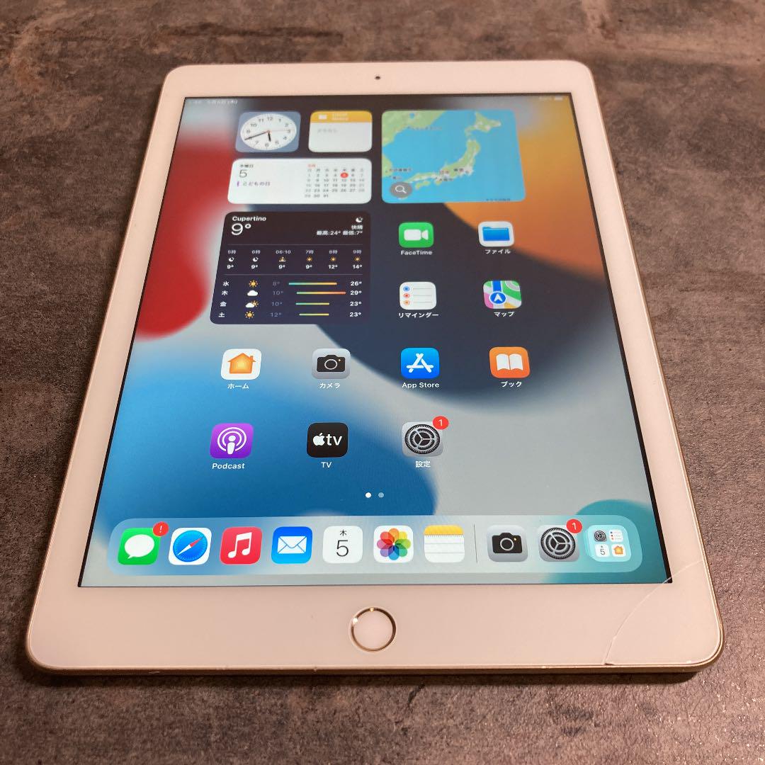 ホワイト系全国総量無料で iPad5世代 32GB GOLD Wi-Fiモデル 39371T
