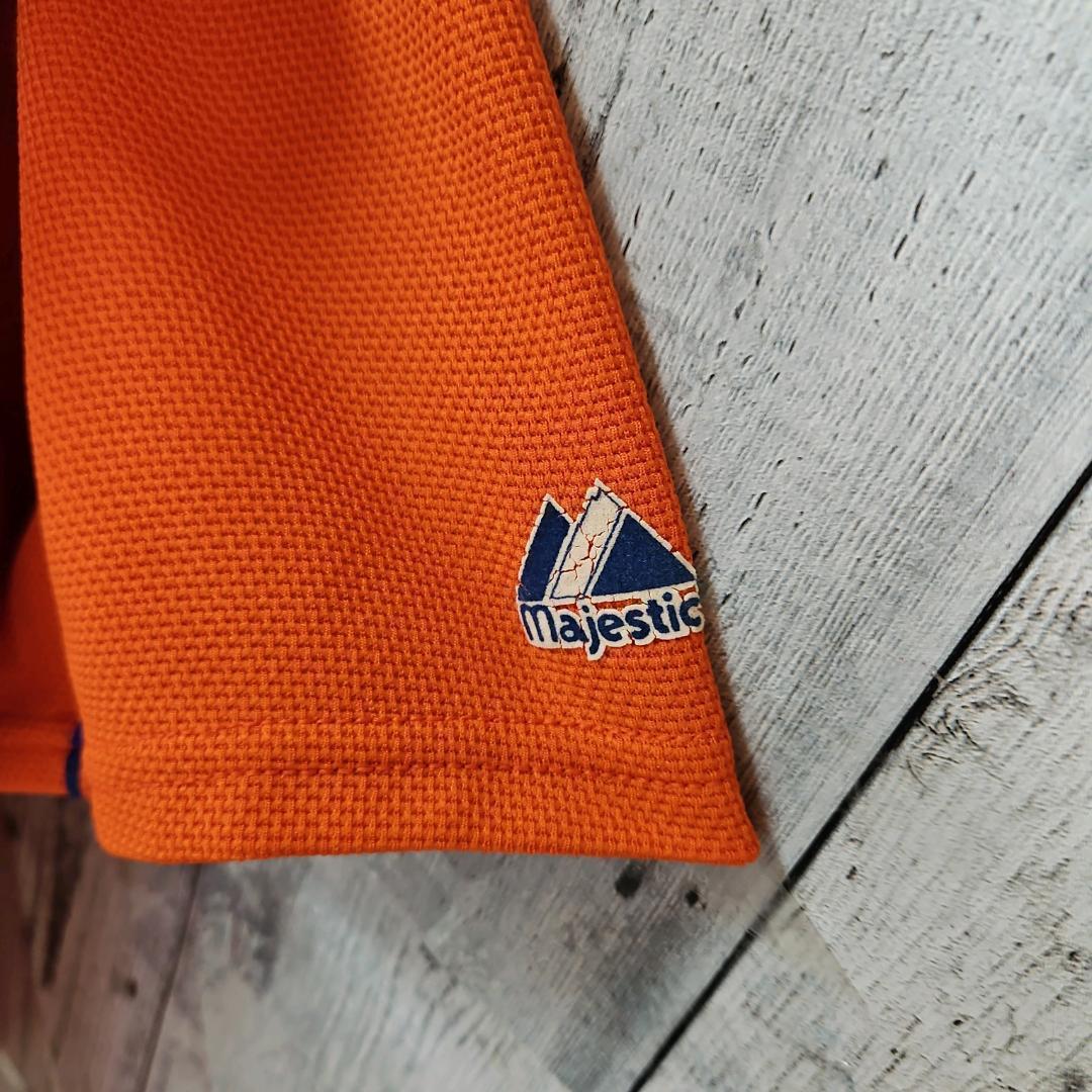 【MLB】マジェスティック メッツ ゲームシャツ ユニフォーム 刺繍 2XL