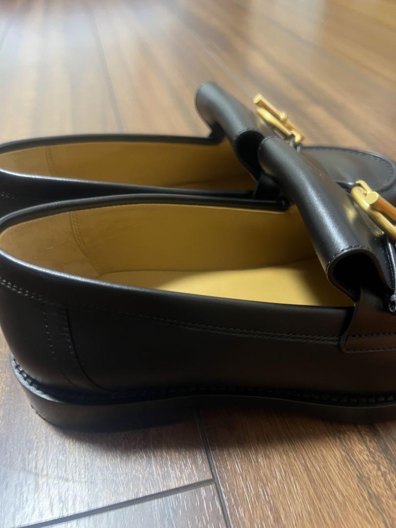エルメス　モカシン　インパクト　ローファー　36 1/2　ブラック　セレモニー