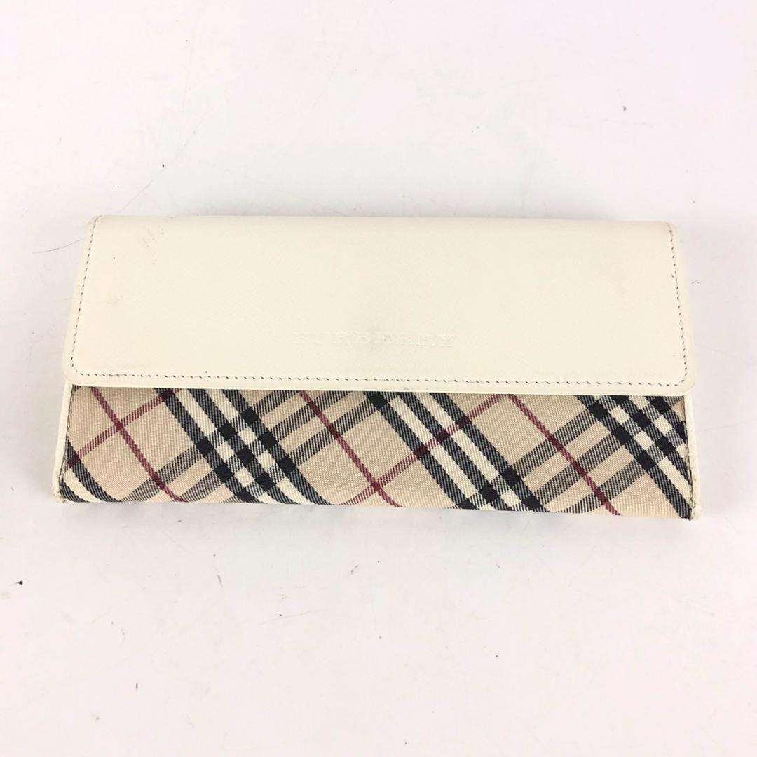 Burberry バーバリー ノバチェック 二つ折り長財布 レディース ブランド