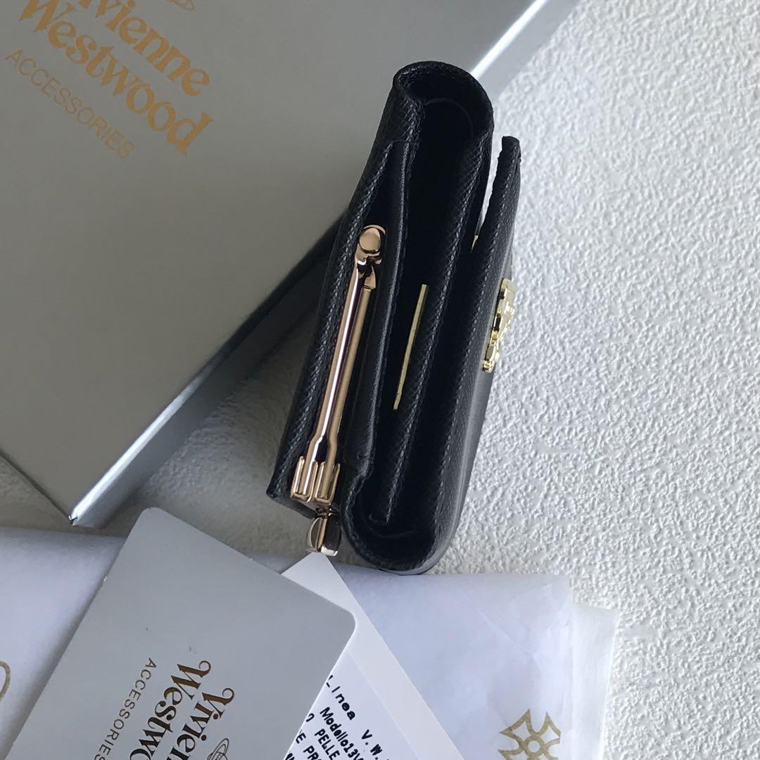 Vivienne Westwood ヴィヴィアン三つ折り財布ブラック