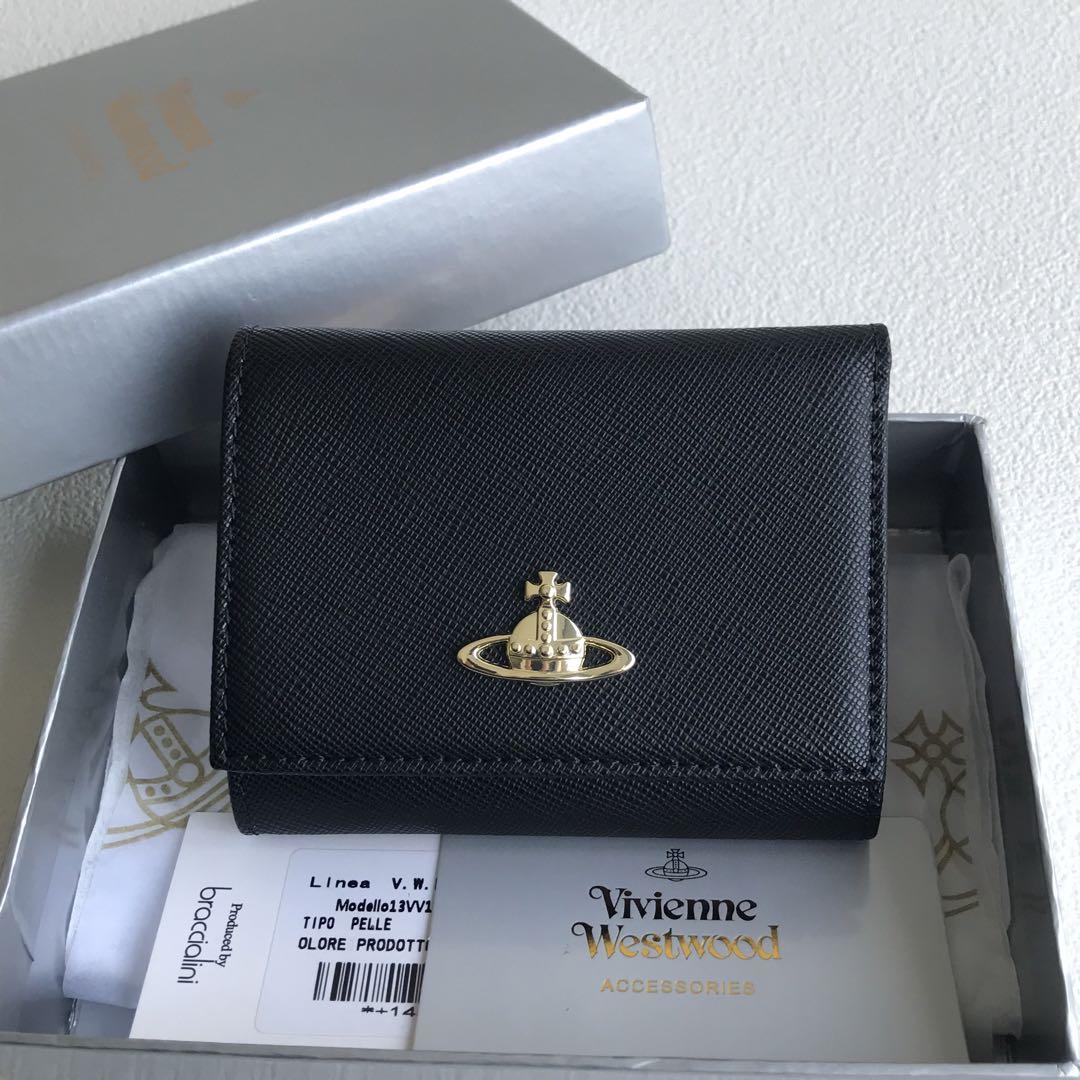Vivienne Westwood ヴィヴィアン三つ折り財布ブラック