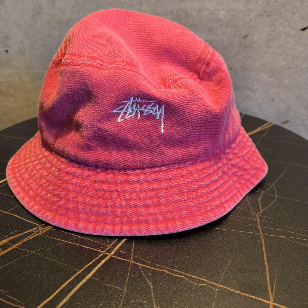 Stussy バケットハット ピンク S MSTUSSY