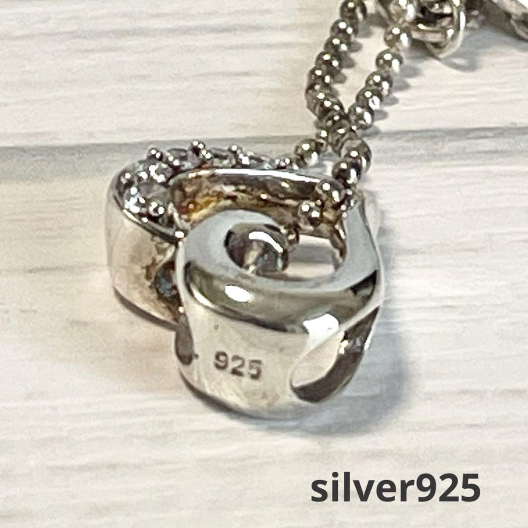 美品】 フォリフォリ ハート ネックレス 925 シルバー 刻印入り