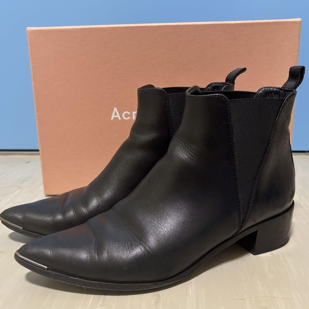 Acne Studiosサイドゴア ヒールブーツ 40 25.0cm相当
