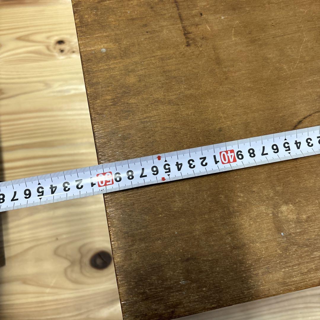 かわいいコンパクトなミニデスクとミニチェア 木製 無垢材使用 レトロ 画像14