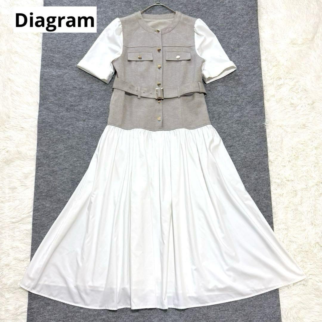 Diagram グレースコンチネンタル レイヤードコンビワンピース 36